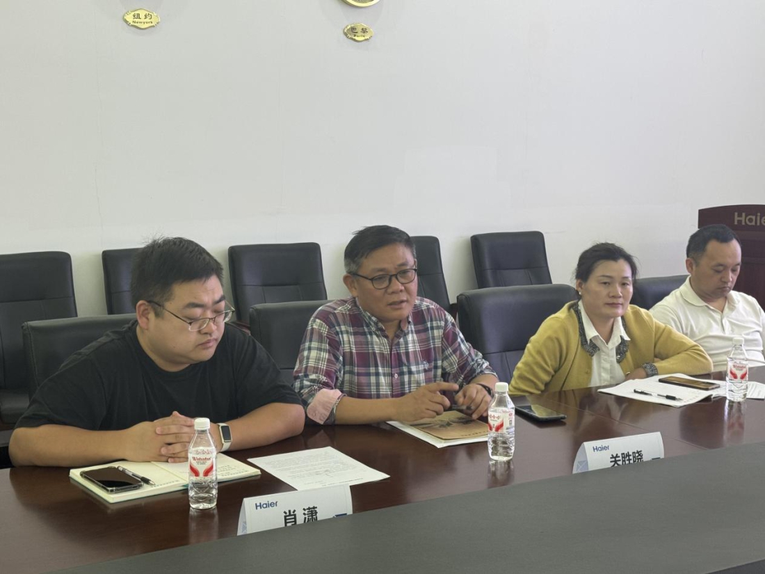 深化产教融合 共育智能人才——人工智能与制造学院 赴合肥海尔滚筒洗衣机有限公司洽谈专业订单班合作